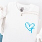 Religious Heart Cross Sweatshirt
