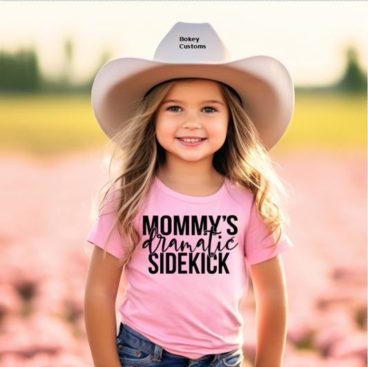 Mommys Dramatic Sidekick Girls Toddler Tee