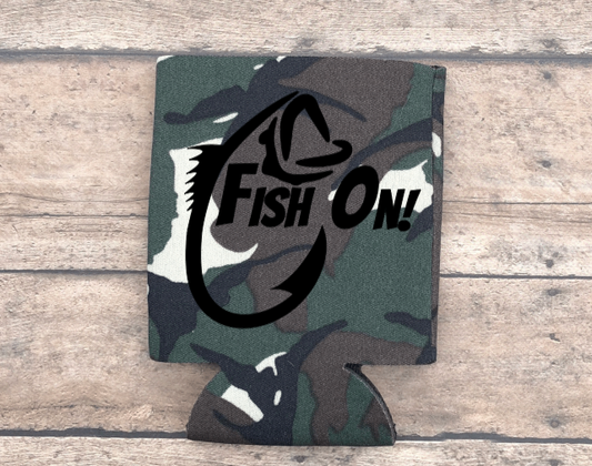 Fish On Can & Bottle Sleeve