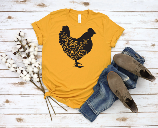 Chicken Floral Shirt