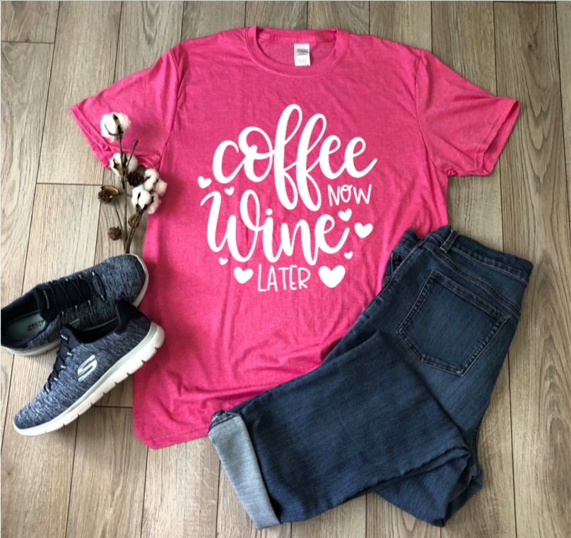 Coffee Now Wine Later Shirt